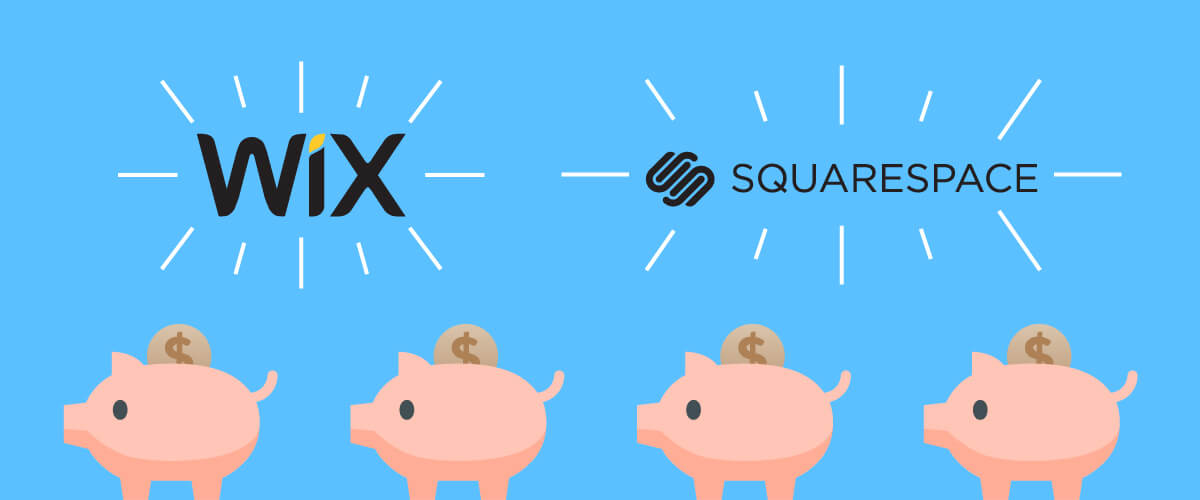 squarespace versus wix pricing domaine 2016