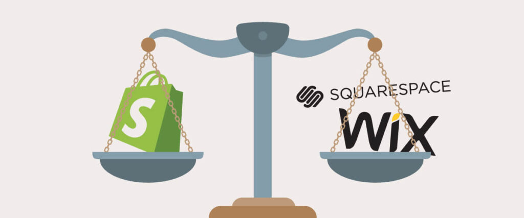 Shopify vs Squarespace + Wix ecommerce