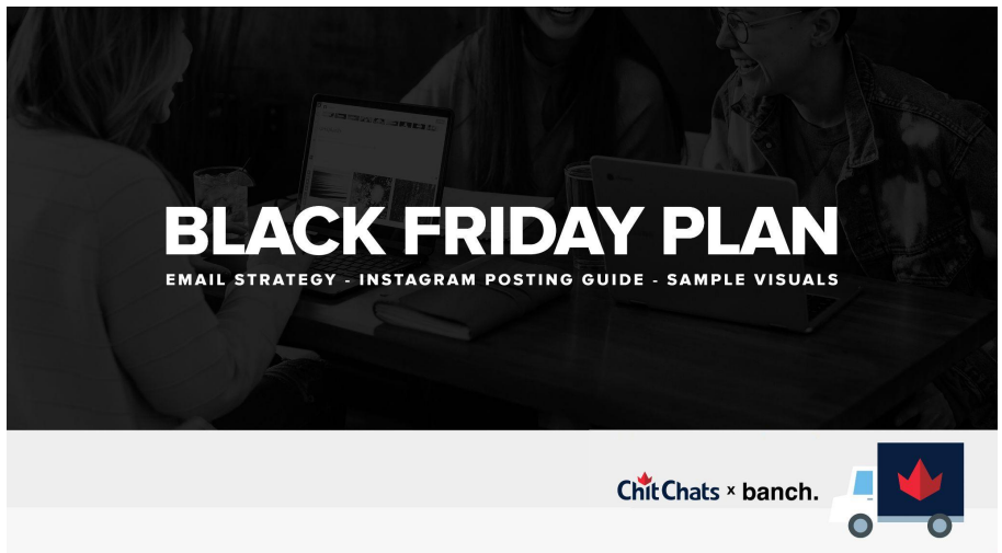 Black Friday Plan - Email strategy, Instagram posting guide, and sample visuals